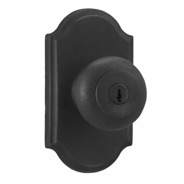 Weslock Wexford Premiere Entry Lock Adjustable Latch and Full Lip Strike Black 07140F2F2SL23